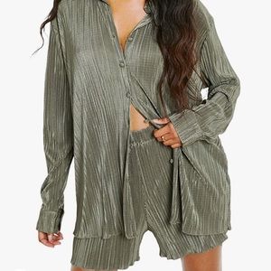 Ruffle Light Green Amazon Set